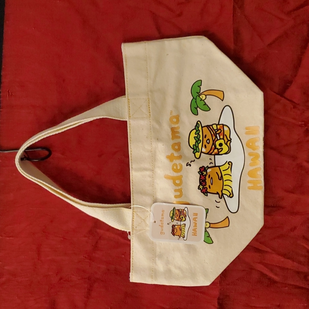 Sanrio Gutetama Canvas Lunch Tote Bag